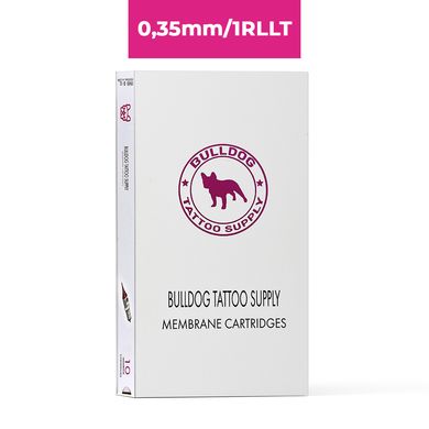Bulldog White for PMU 0,35/1RLLT tattoo cartridge set, 10 pcs
