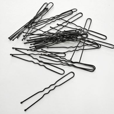 Hairpins in a box InStyle Black 6 cm 48 pcs
