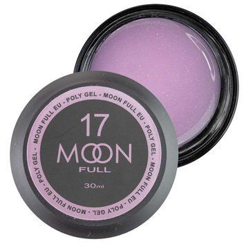 Полігель Moon Full для нарощування нігтів Poly Gel №17 лілово-білий з шиммером 30 мл в інтернет магазині Beauty Hunter