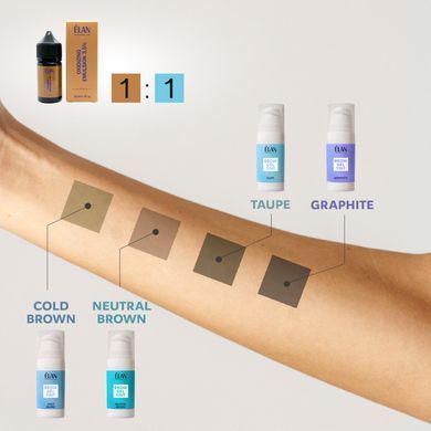 ELAN Гель-фарба для брів, Neutral Brown, 10 мл в інтернет магазині Beauty Hunter