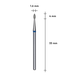 Staleks diamentowa frezarka niebieska Expert kształt kropli 1,6 х 4 mm 2 z 2