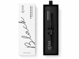 Eyebrow Tweezers Lendi, Ultra-Fine, Angled, Black