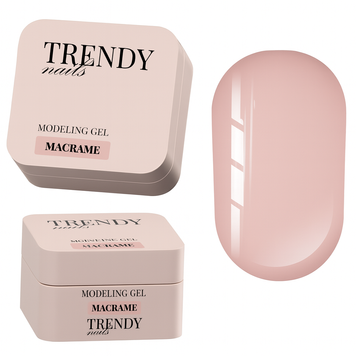 Гель Trendy Nails для моделирования ногтей Modeling gel Macrame HEMA/TPO free 15 мл в интернет магазине Beauty Hunter