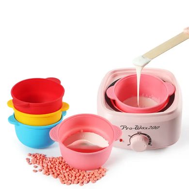 Silicone bowl for wax melter, pink, 200 - 400 ml