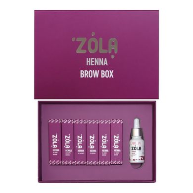 ZOLA Хна Бокс 6 шт по 5 гр (Henna Box) в інтернет магазині Beauty Hunter