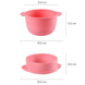 Силіконова чаша для воскоплаву, рожева, 200 - 400 мл 2 з 6
