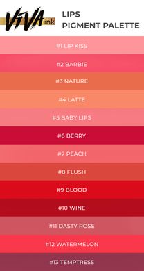 Viva Пигмент для татуажа Lips #7 Peach, 6 мл в интернет магазине Beauty Hunter
