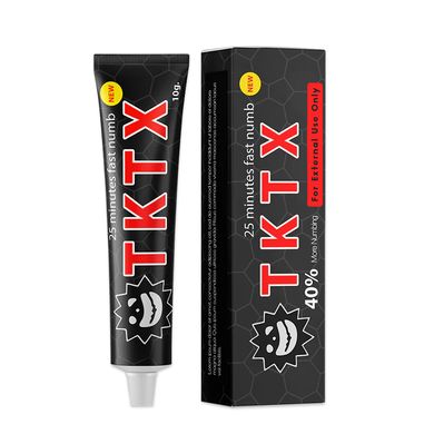 TKTX Крем анестетик 40%, чорний, 10 г в інтернет магазині Beauty Hunter