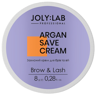 JolyLab Protective argan cream for eyebrows and eyelashes, Argan Save Cream, 10 ml