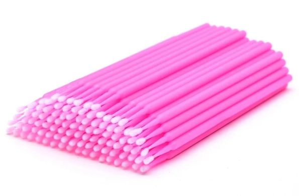 Microbrushes in a package Pink size M 100 pcs
