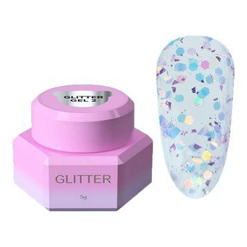 Блестки для ногтей YouAreCute Glitter Gel №2 5г в интернет магазине Beauty Hunter