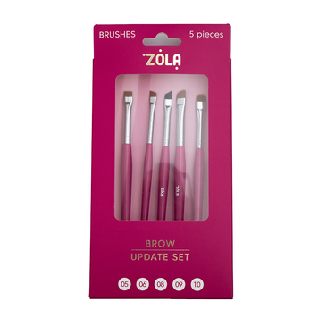 Zola Zestaw pędzli do brwi, Zestaw do aktualizacji brwi, 05, 06, 08, 09, 10 w sklepie internetowym Beauty Hunter