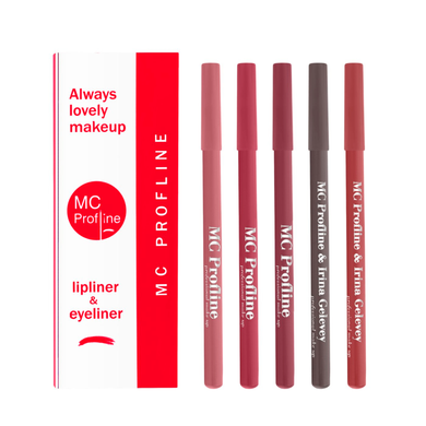 Miss Claire Profline & Irina Gelevey Set of pencils F01, F02, F03, F04, F05 - 5 pcs