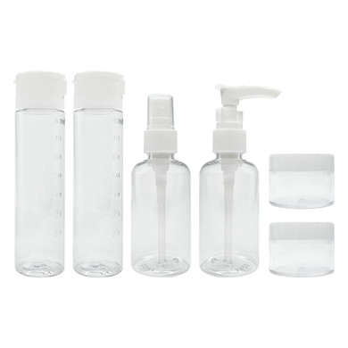 Travel Bottle Set White