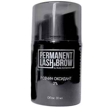 Permanent Lash&Brow Oxidant solution 3%, 30 ml