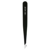 Nikk Mole Eyebrow tweezers beveled sharp, black