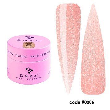 Акрил-гель DNKa' для нігтів в банці Liquid Acrygel #0006 Shine Peach 15 мл в інтернет магазині Beauty Hunter