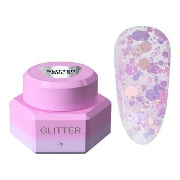 Блестки для ногтей YouAreCute Glitter Gel №3 5г в интернет магазине Beauty Hunter