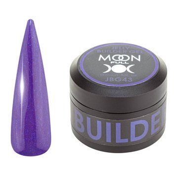 Гель-желе Moon Full для наращивания Jelly Builder Gel №43 фиолетовый с шиммером 30 мл в интернет магазине Beauty Hunter