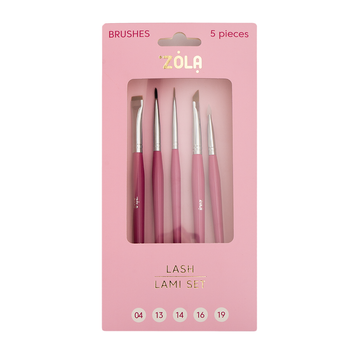 Zola Zestaw pędzli do brwi, Lash Lami Set, 04, 13, 14, 16, 19 w sklepie internetowym Beauty Hunter
