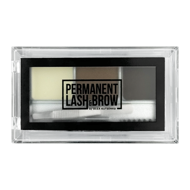 Permanent Lash&Brow Eyeshadow Set, Dark Brown