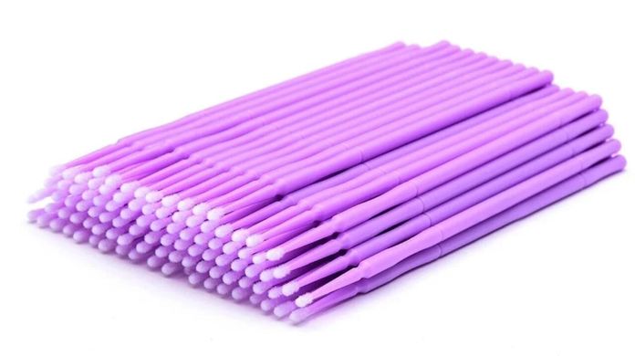 Микробраши в пакете фиолетовые размер M 100 шт в интернет магазине Beauty Hunter