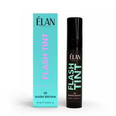 ELAN Краска для бровей и ресниц, Flash Tint, 09 Warm Brown, 10 мл в интернет магазине Beauty Hunter
