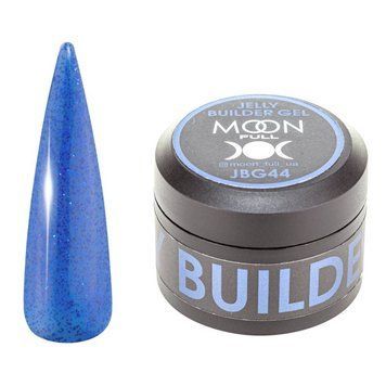 Гель-желе Moon Full для наращивания Jelly Builder Gel №44 синий с шиммером 30 мл в интернет магазине Beauty Hunter