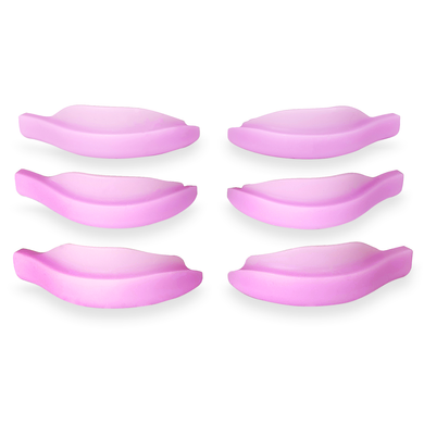 Vinogradova Pads set NEW, 3 pairs (size 2,5/3/3,5), pink