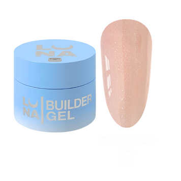 Гель Luna Moon для нарощування Shimmer Gel #1 30 мл в інтернет магазині Beauty Hunter