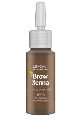 Henna for eyebrows BROW HENNA BROWN №6 (106), dusty brown, 10 ml. bottle