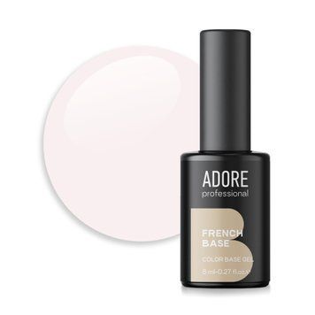 База Adore Professional камуфлирующая для ногтей French base №18 Ivory айвори 8 мл в интернет магазине Beauty Hunter