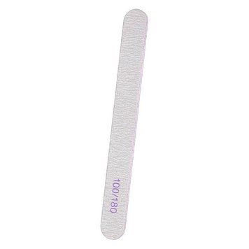 Nail file 100/180 rectangular with rounded edges, purple