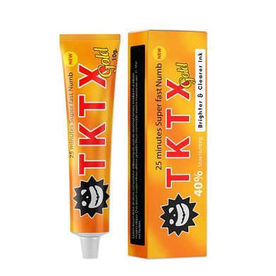 TKTX Крем анестетик 40%, золотий, 10 г в інтернет магазині Beauty Hunter