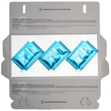 ZOLA Color Lab Состав №2 Volume Blue Fixer для ламинирования, в саше, 1 мл*3штуки в интернет магазине Beauty Hunter