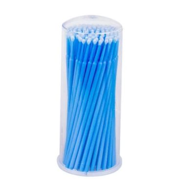 Microbrushes in a tube Blue size L 100 pcs