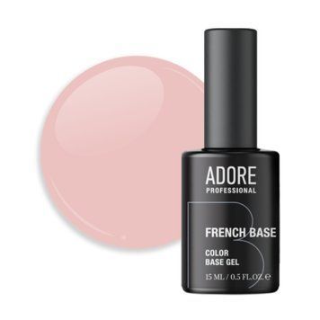 База Adore Professional камуфлирующая для ногтей French base №01 Powder пудровая 15 мл в интернет магазине Beauty Hunter