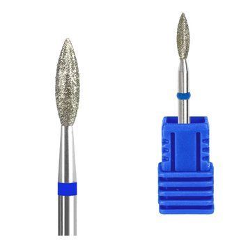Фреза Kraken nails алмазная пламя с синей насечкой 2,5*8,0 mm в интернет магазине Beauty Hunter