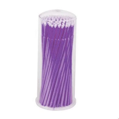 Violet microbrushes in a tube size M 100 pcs