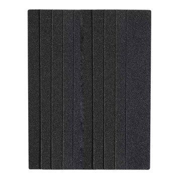 Adhesive-backed sanding sheet for rectangular base 180*25 mm with 240 grit abrasiveness, black, 50 pcs
