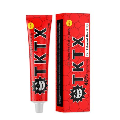 TKTX Крем анестетик 40%, червоний, 10 г в інтернет магазині Beauty Hunter