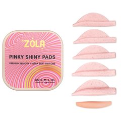 Zola Lash Lifting Shields Pinky Shiny Pads, 6 pairs