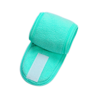 Terry hair bandage with Velcro for applying makeup, Mint