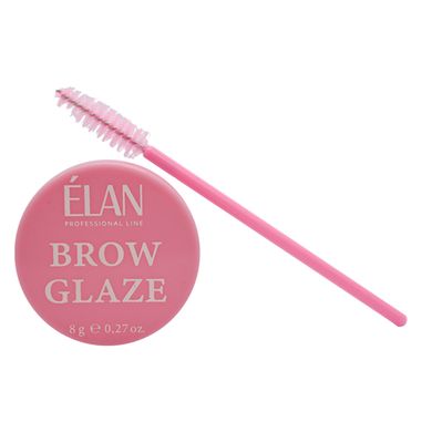 Elan Wax for eyebrow care and styling with Brow Glaze brush, 8 g