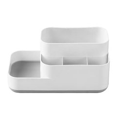 Organizer - container-stand for cosmetics, white