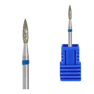 Фреза Kraken nails алмазная пламя с синей насечкой 2,1*8,0 mm в интернет магазине Beauty Hunter