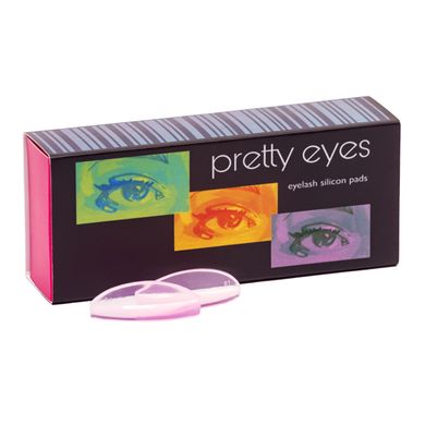 Pretty Eyes Roller set 8 pairs (elastic), pink