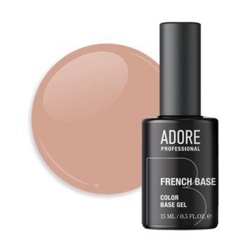 База Adore Professional камуфлирующая для ногтей French base #07 Peanut 15 мл в интернет магазине Beauty Hunter