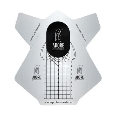 Формы-шаблоны Adore Professional для наращивания ногтей PRO Metallized 100 шт в интернет магазине Beauty Hunter