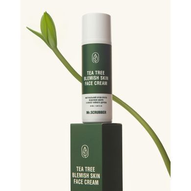 Матирующий крем от недостатков кожи Mr.SCRUBBER Tea Tree Blemish Skin Face Cream с маслом чайного дерева 50 мл в интернет магазине Beauty Hunter
